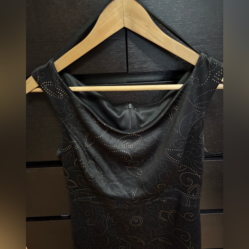 Elegant Black and Gold Dress